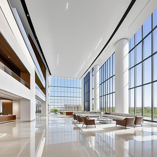 Elegant Modern Office Lobby Design Elegant Modern Office Lobby Design