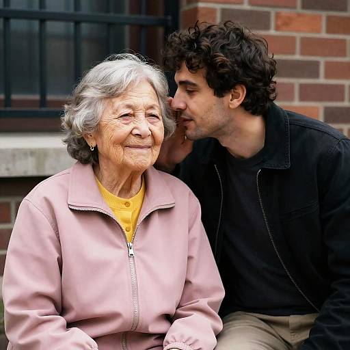 Warm Moment Between Two Friends