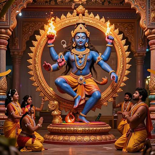 Fierce Nataraja Dance of Shiva
