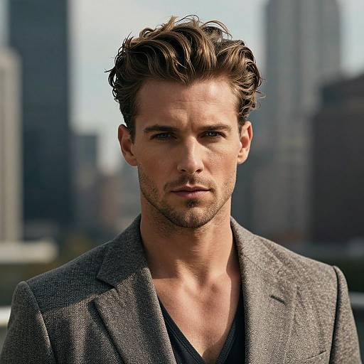 Stylish Modern Pompadour Portrait