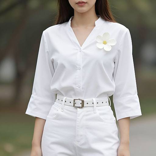 Realistic Casual Portrait of Woman