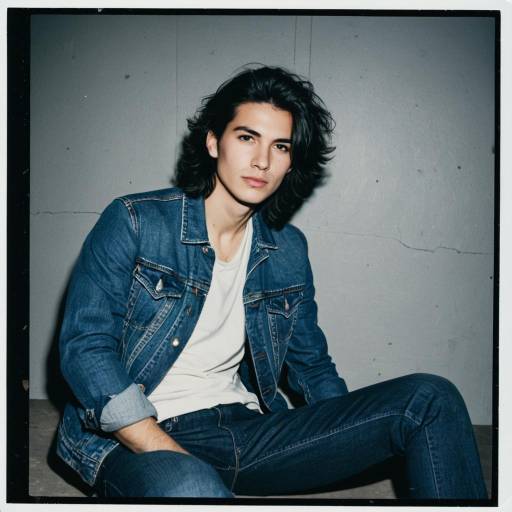 Young Man in Denim Jacket and Jeans