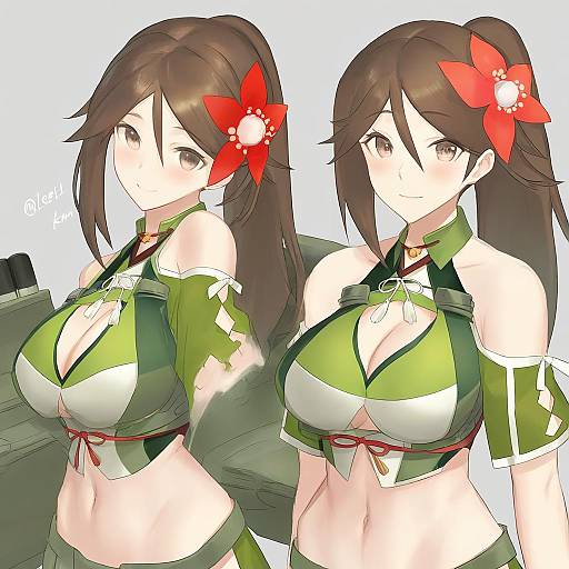 Illustration of Amagi kai (kancolle), kantai collection in the style of Km yama