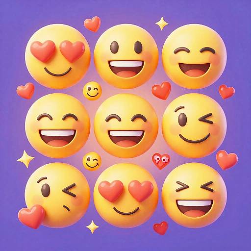 Vibrant Playful Emoji Collection
