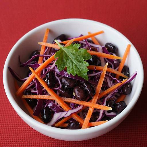 Colorful Salad in White Bowl