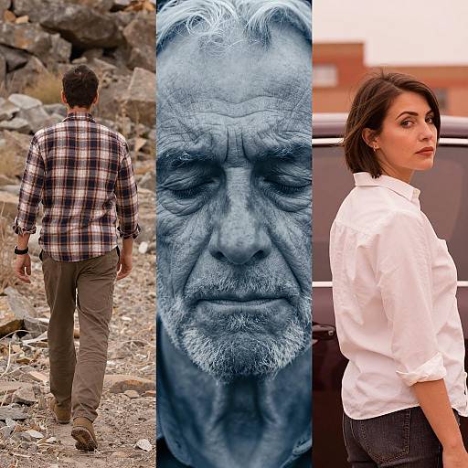 Dramatic Triptych of Life's Stages