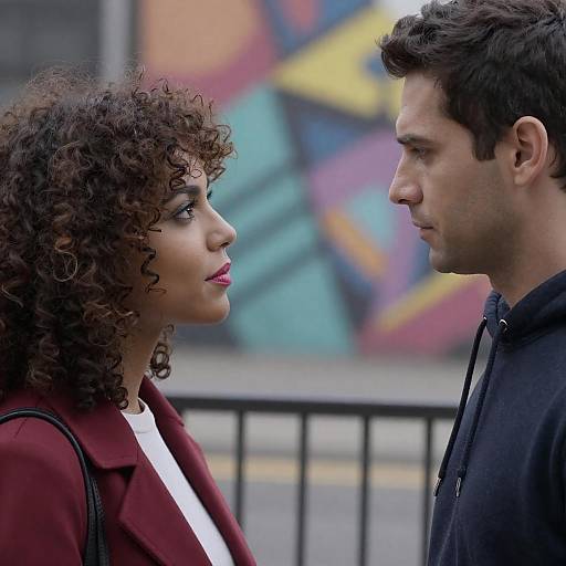 Couple in Street Setting Portrait