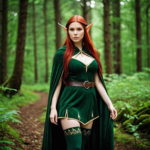 Enchanting Female Forest Elf Costume Concept