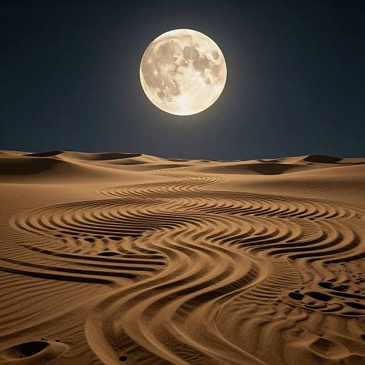 Luminous Moonlit Sand Labyrinth