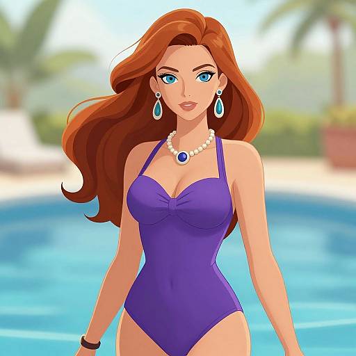 Elegant Summer Portrait of Woman