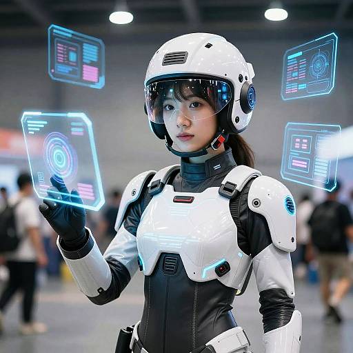 AI Cosplay in High-Tech Convention