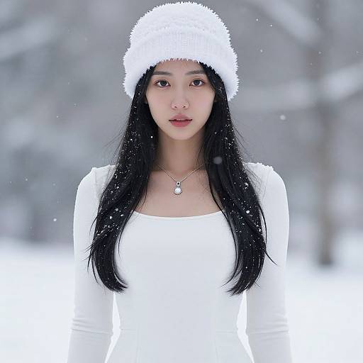 Elegant Winter Costume with Jewelry