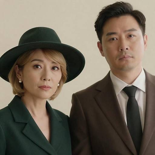 Serious Couple Portrait with Soft Lighting