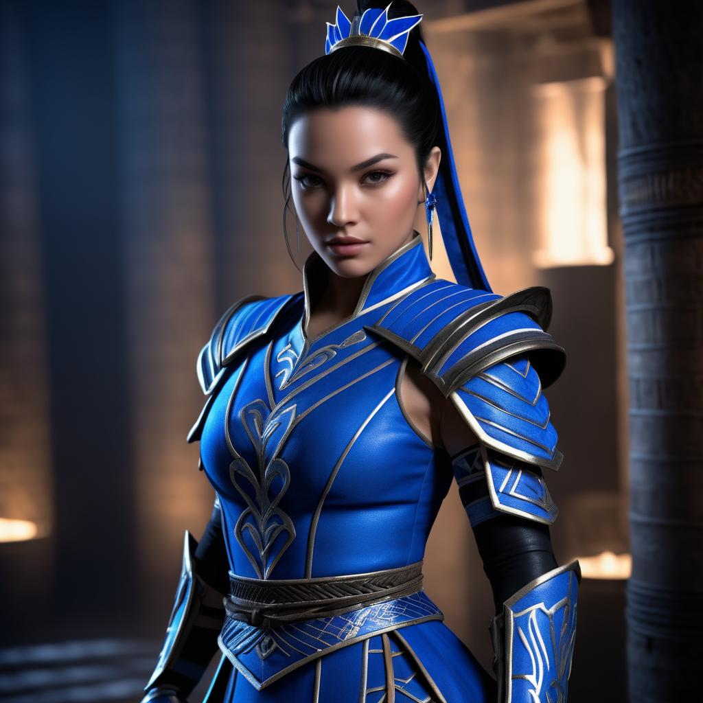 Photorealistic Kitana in Realistic Lighting