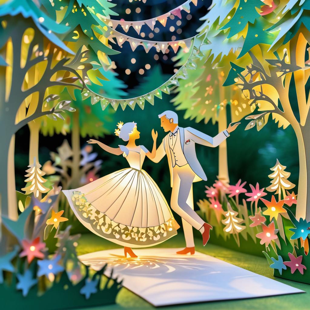 Joyful Garden Dance with Paper Art