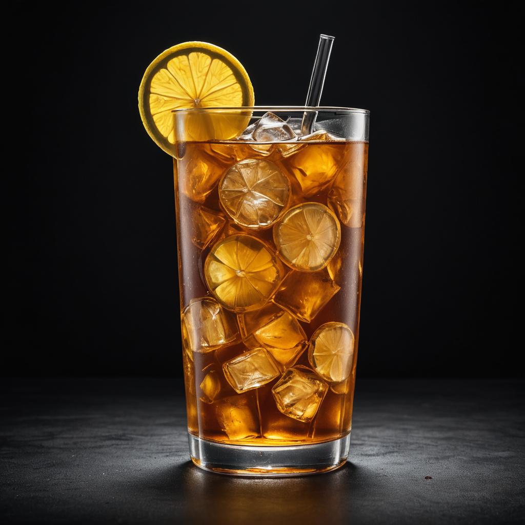 Realistic Long Island Iced Tea Photography