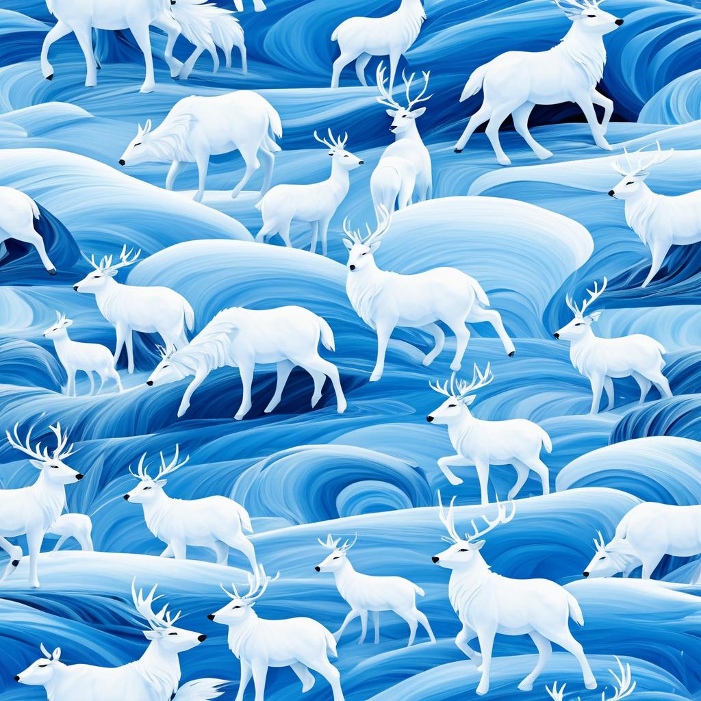 Whimsical Arctic Animals Transforming Landscape