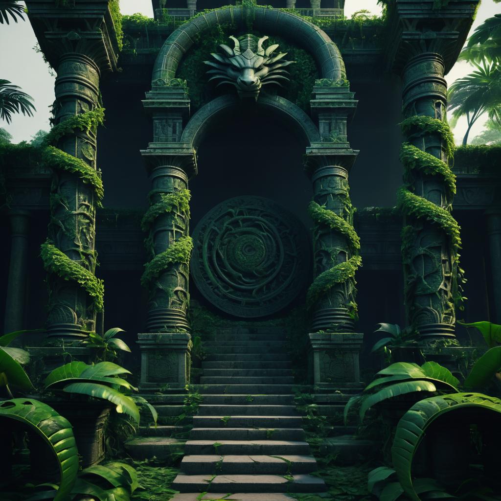 Cinematic Serpent King: Temple Overgrown