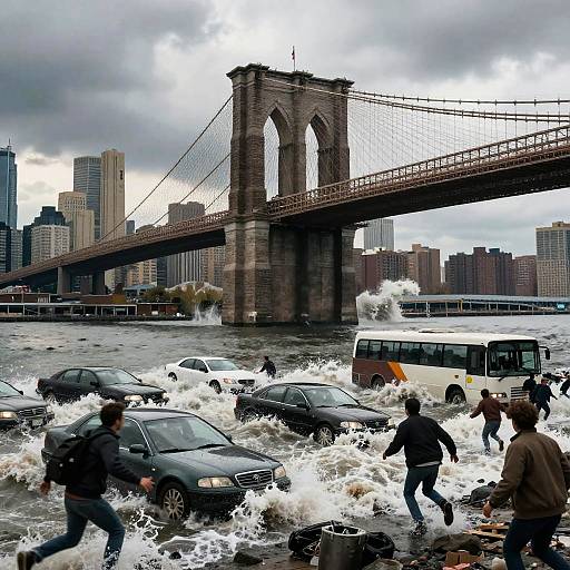 Tsunami Chaos at NYC Waterfront