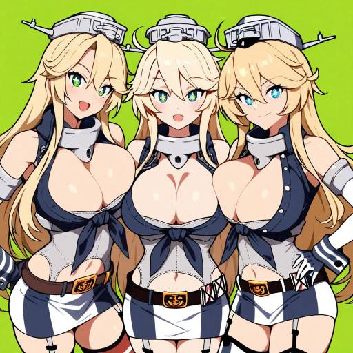 Charming Trio of Girls with Starry Eyes