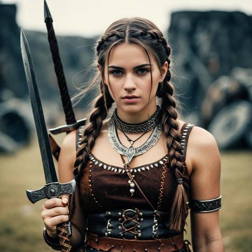 Fierce Barbarian Girl Costume Concept