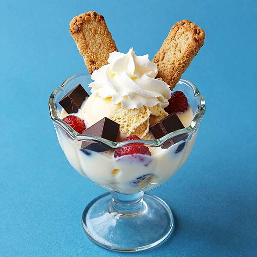 Vibrant Parfait in Wavy Glass