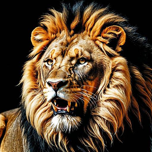 Baroque Style Lion Portrait