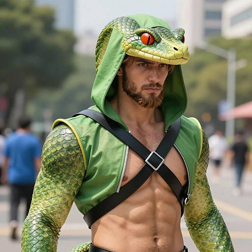 Photorealistic Viper Male Cosplay Art