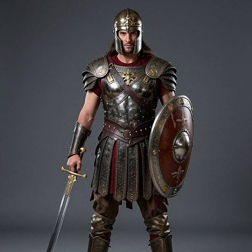 Gladiator Warrior in Armor
