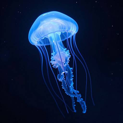 3D Celestial Jellyfish in Cosmic Space