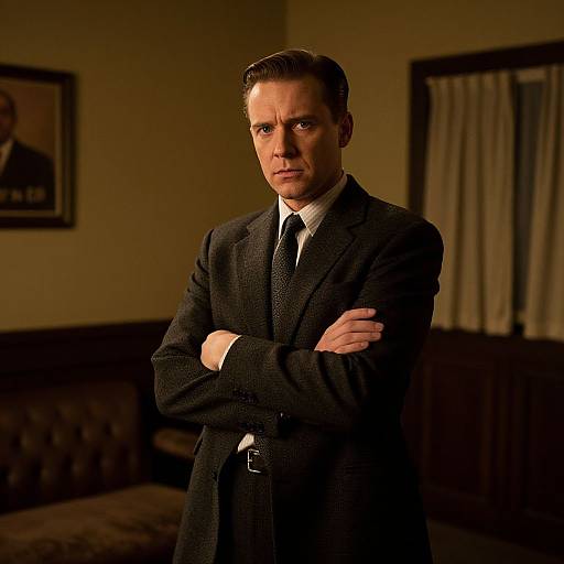 Classic Film Noir Man Portrait