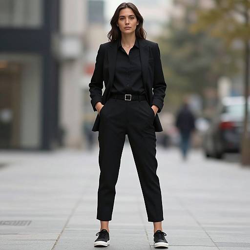 Realistic Woman in Career Attire