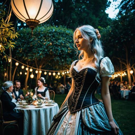 Victorian Woman at Garden Party