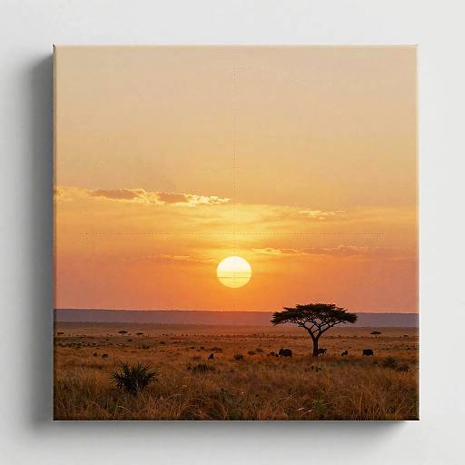 Sunset Savannah Digital Masterpiece