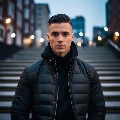Urban Portrait: Man in Stylish Contrast