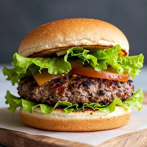 Lettuce-Wrapped BBQ Beef Burgers