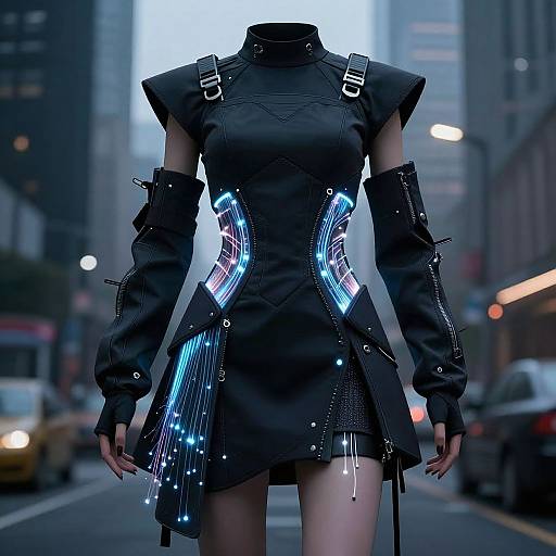 Cyberpunk AI Dress Design