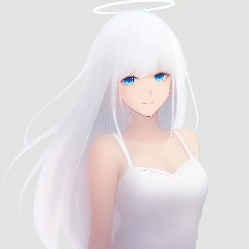 Illustration of Angel girl (shimmer), original in the style of Ha-ru