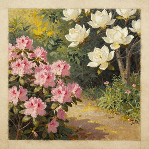 Lush Garden Path Fresco Painting