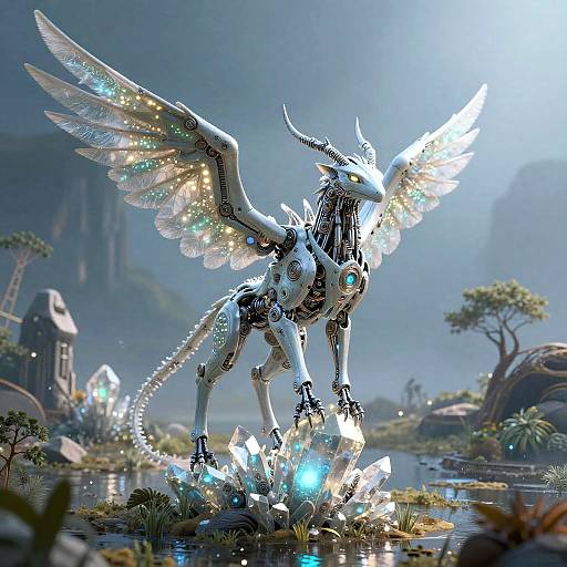 Bioluminescent Mechanical Animal Hybrid