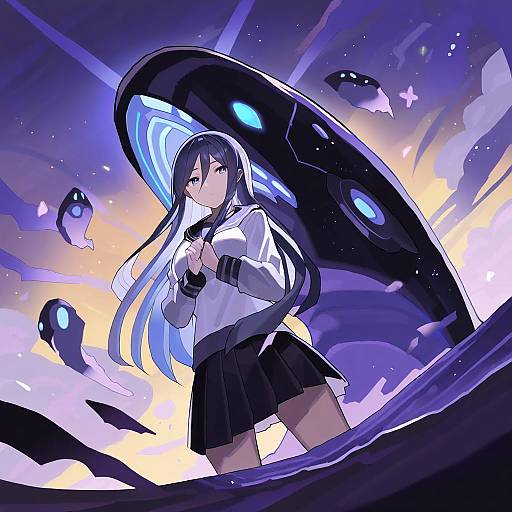 Illustration of Ha-class destroyer, kantai collection in the style of Falken (yutozin)