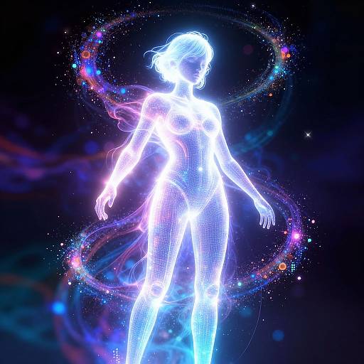 Glowing Digital Dreamscape Artist