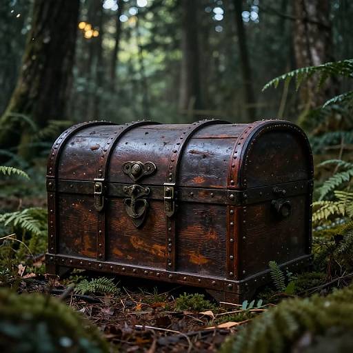 Hyper-Realistic Ancient Forest Chest