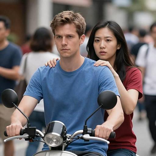 Urban Scooters: A Moment Captured