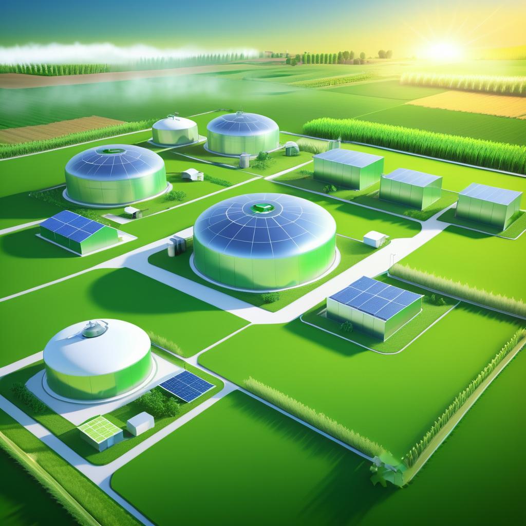 Futuristic Rural Biogas Energy Landscape