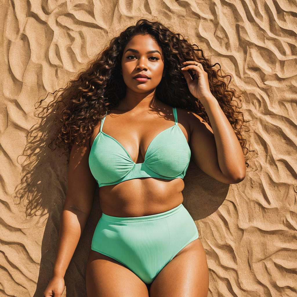 Summer Editorial: Curvy Bikini Beach Shoot