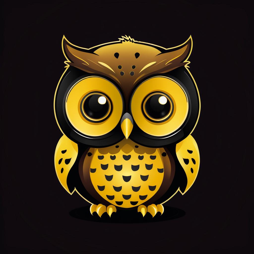 Adorable Vector Owl T-Shirt Design