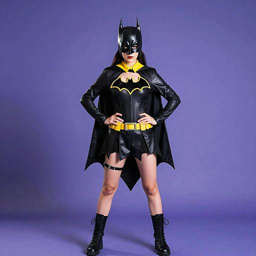 Woman in Batwoman Costume