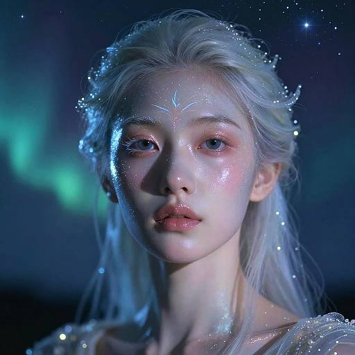 Mystical Woman with Ethereal Glow