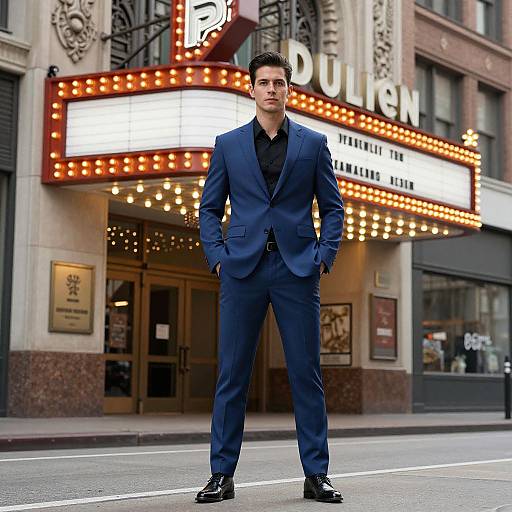 Handsome Man by Vintage Theater Marquee